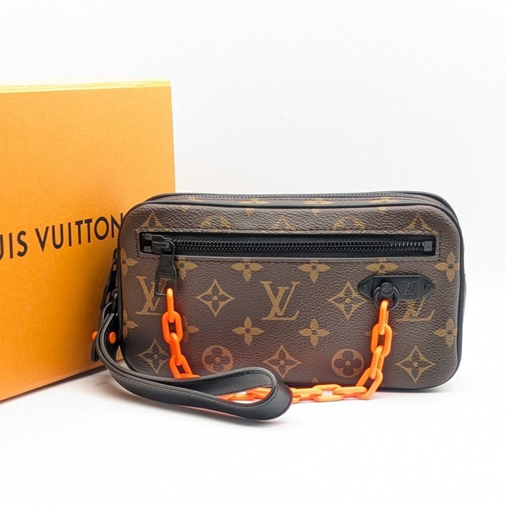 Louis Vuitton Bag Ray Clutch Volga Pochette Solar Monogram Brown